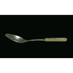 Robinson USA Stainless Steel USA Wood Handle Solid Serving Spoon Kitchen Tool